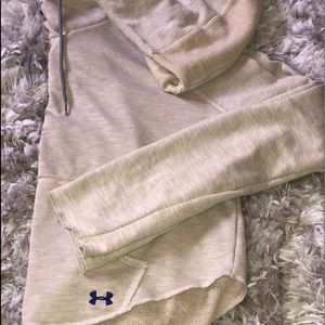 Under Armour tan crop hoodie